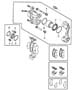 Front Brakes, with 3.0L Engine. Diagram