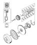 Diagram Crankshaft, Piston and Torque Converter, 8.0L (EWA). for your 2014 Dodge Dart