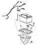 Battery Tray and Cables. Diagram