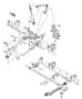 Upper and Lower Control Arms,Torsion Bars,and Shocks,DR 6. Diagram