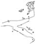 Diagram Lever Assembly And Cables Parking Brake. for your 2003 Chrysler Concorde