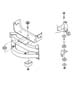 Diagram Body Hold Down, Front for your 2000 Dodge Grand Caravan