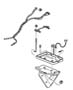 Battery Tray and Cables. Diagram