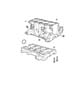 Diagram Cylinder Block, 2.4L [Engine - 2.4L Power Tech DOHC I-4]. for your Jeep Wrangler