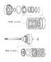 Diagram Clutch, Front and Rear [4-SPD. AUTOMATIC 42RE TRANSMISSION]. for your 2003 Chrysler 300