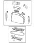 Diagram Console - Center. for your 1998 Jeep Wrangler