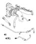 Diagram Turbo, Oil Feed and Water Lines [2.4L I4 DOHC 16V HO TURBO ENGINE]. for your Dodge Caliber