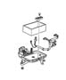 Diagram Battery Tray and Cables. for your Chrysler 300