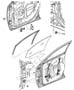 Diagram Door Shell, Hinge, Glass and Regulator. for your 2000 Chrysler 300 M