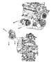 Compressor Mounting, 2.4L - 3.7L Engine. Diagram