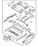 Diagram Rear Floor Pan and Attaching Parts. for your Chrysler Pacifica