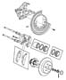 Diagram Brakes, Rear Disc. for your Chrysler Concorde