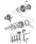 Diagram Crankshaft,Pistons and Related Parts 2.5L [2.5L I4 16V TURBO DIESEL ENGINE]. for your 1999 Dodge Dakota