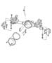 Diagram Axle Housing,Front,American Axle,9.25 [[5,200# FRONT AXLE,Axle - Front, 9.25 w/Hub Extensions]],DR 7,8. for your 2001 Chrysler 300 M