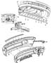 Diagram Bumper, Front, Sport and SRT. for your 2002 Chrysler 300 M