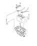 Battery Tray and Cables. Diagram