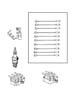 Diagram Spark Plugs - Cables - Coil. for your 2000 Chrysler 300 M