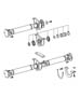 Diagram Shaft,Propeller,Rear,3 Piece. for your 2022 RAM 1500 Tradesman Crew Cab