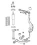 Diagram Suspension, Front and Strut. for your 2003 Jeep Liberty SPORT 3.7L Power Tech V6 A/T 4X4