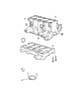 Diagram Cylinder Block [Engine - 2.4L 4 Cyl DOHC 16V SMPI]. for your 2004 RAM 2500