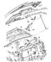 Diagram Hood, Latch and Hinges. for your 2001 Chrysler Pt Cruiser