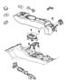 Diagram Console, Floor. for your 2013 Jeep Wrangler RUBICON 3.6L V6 M/T 4X4