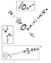 Diagram Differential and Axle Shafts,Dana 44/226MM [Axle - Rear, Dana 44/226MM]. for your 2002 Chrysler 300 M