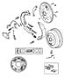 Diagram Brakes,Rear,9 Inches X 2.5 Inches. for your 2000 Jeep Cherokee CLASSIC 4-DR