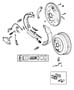 Diagram Brakes,Rear,9 Inches X 2.5 Inches. for your 1999 Jeep Cherokee BASE