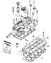 Diagram Cylinder Head and Rocker Cover 2.8L Diesel [2.8L I4 TURBO DIESEL ENGINE]. for your 1999 Dodge Dakota