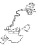 Diagram HCU,Lines And Hoses,Brake,Front With A.W.A.L. [Brakes - Anti-Lock 4-Wheel Disc],DH 2,3,7,8. for your 2022 RAM 1500 Tradesman Crew Cab 3.0L Turbo V6 Diesel 4WD