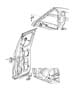 Diagram Door, Rear Cargo, Latch and Controls, Glass. for your 2000 Dodge Dakota