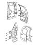 Diagram Door, Rear Shell And Hinges. for your 2001 Dodge Ram 1500