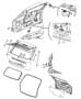 Diagram Liftgate, Latch and Hinges. for your Chrysler 300 M