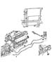 Diagram Oil Cooler Lines, 4.7, 5.7L Engines. for your Dodge Durango