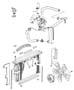 Diagram Radiator and Related Parts 5.2L and 5.9L Engine. for your 2000 Chrysler 300 M