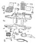 Diagram Air Conditioner and Heater Unit. for your 2001 Dodge Ram 2500 QUAD CAB 8FT BOX 5.9L CUMMINS 24V DIESEL A/T