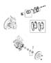 Diagram Brakes, Front. for your 2006 Chrysler Pt Cruiser