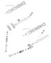 Camshaft and Valves, 2.5L V6 SOHC EEB Engine. Diagram