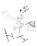 Rear Suspension Arm and Related Parts. Diagram