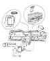 Diagram Air Distribution Ducts. for your 2019 RAM 1500 Laramie Longhorn Crew Cab 3.6L V6