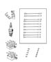 Diagram Spark Plugs - Cables - Coil. for your 2000 Chrysler 300 M