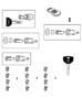 Diagram Lock Cylinder and Keys. for your 2011 Jeep Wrangler UNLIMITED SAHARA 3.8L V6 A/T 4X4