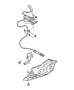 Gearshift Control and Skid Plate. Diagram