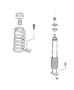 Diagram Springs and Shocks,Front. for your 2001 Chrysler 300 M