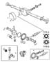 Diagram Axle,Rear,with Differential and Housing,Corporate 9.25LD [Corporate 9.25 LD Rear Axle]. for your 2000 Chrysler 300 M