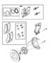 Diagram Brakes,Front. for your 2004 Chrysler 300 M