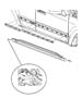 Diagram Cladding and Sill Moldings. for your 2013 Jeep Wrangler UNLIMITED SPORT 3.6L V6 M/T 4X4