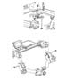 Diagram Rear Hitch and Front Tow Hooks. for your RAM 2500