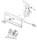 Diagram Tailgate. for your 2003 Dodge Dakota